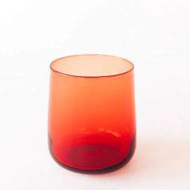 Bison Glass Tumbler Set/2 Elias Blood Orange