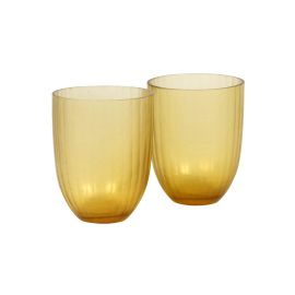 Brian Tunks Cut Glass Tumbler Iguassu S/2 Butter