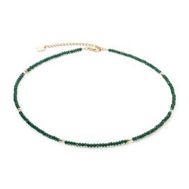 COEUR de LION Necklace Little Twinkle Gold Dark Green