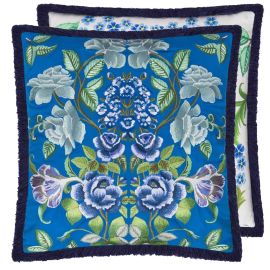 Designers Guild Cushion Eleonora Embroidered Cobalt 