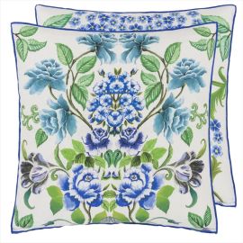 Designers Guild Cushion Eleonora Linen Cobalt