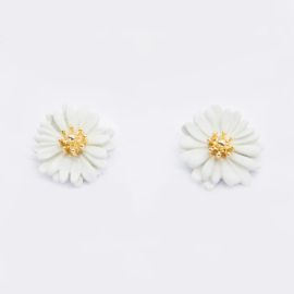 Stella+Gemma Earring Daisy Flower White