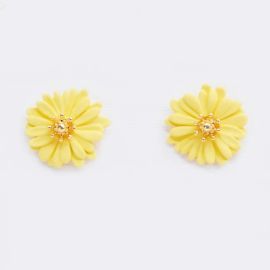 Stella+Gemma Earring Daisy Flower Yellow