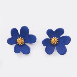 Stella+Gemma Earring Mini Flower Navy