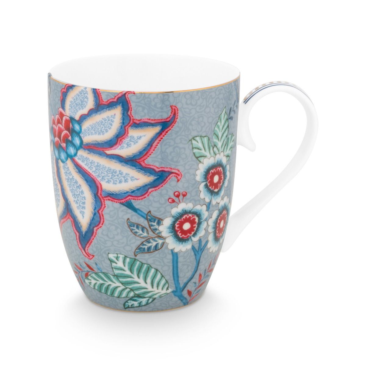 Pip Studio Flower Festival Mug Large Light Blue